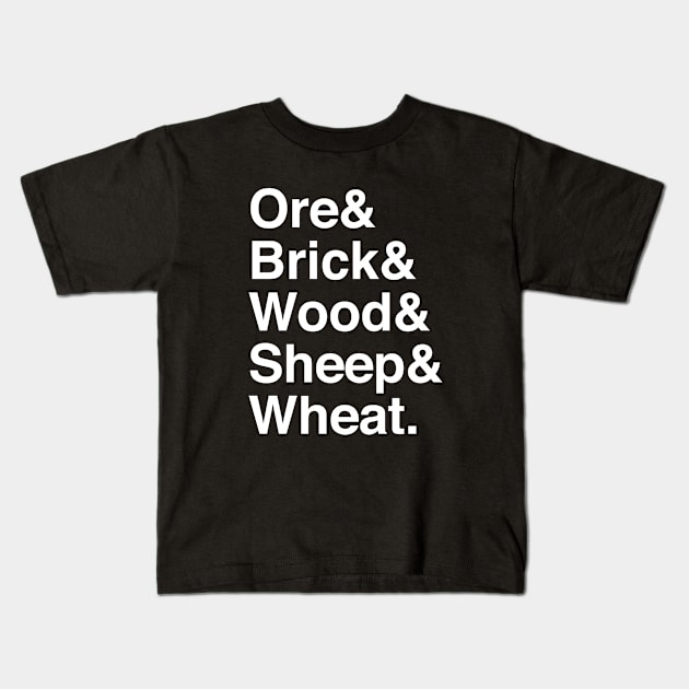 Settlers of Catan Kids T-Shirt by teesumi